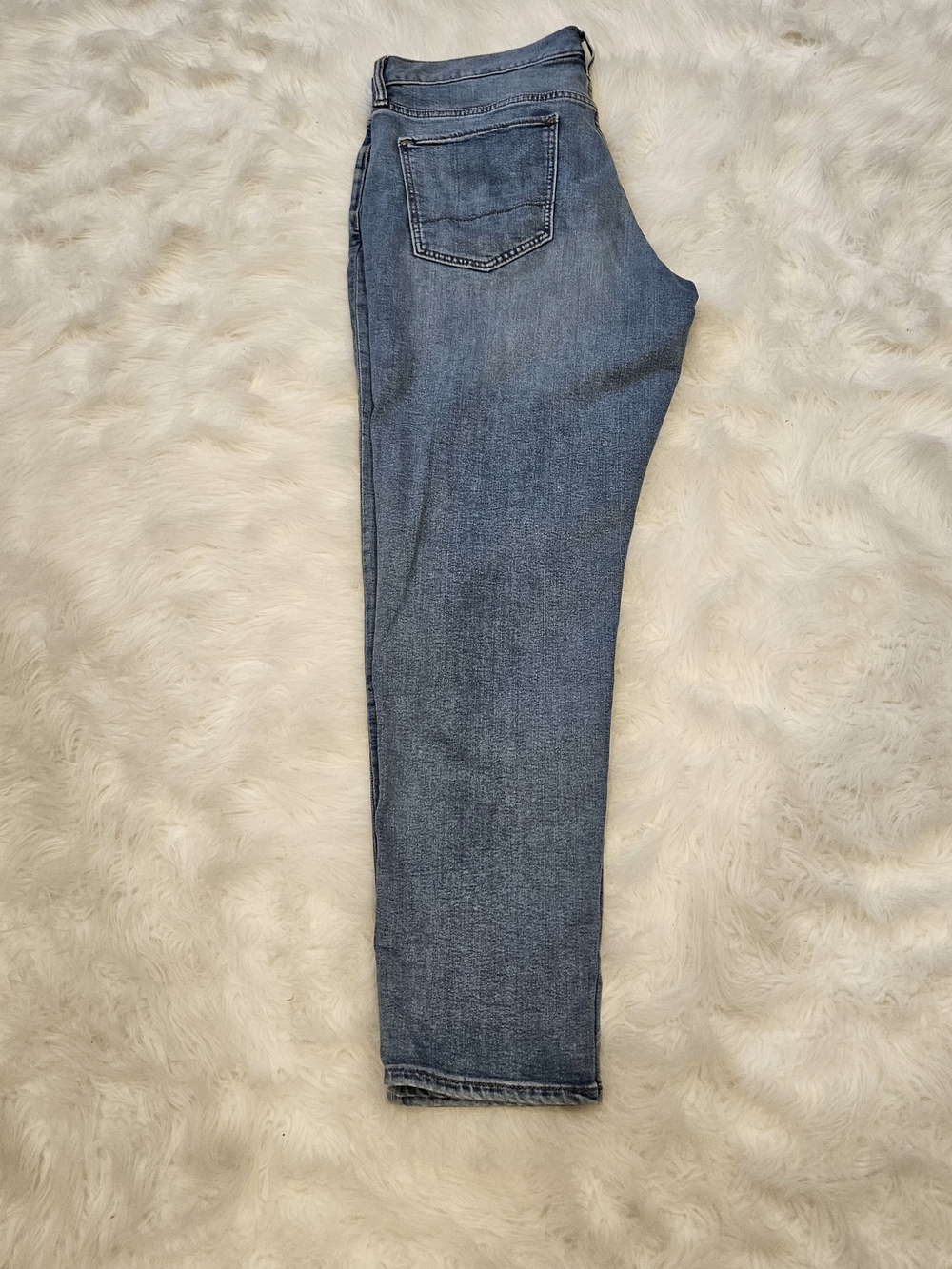 Banana Republic Men's Straight Jeans - Light Blue Wash, Travel Jean, Size W36X32